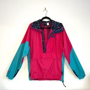 Retro Nike 90’s Windbreaker Jacket Women’s Colour Block Large EUC